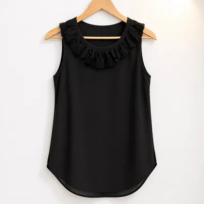 Jolie top noir taille - S femme 